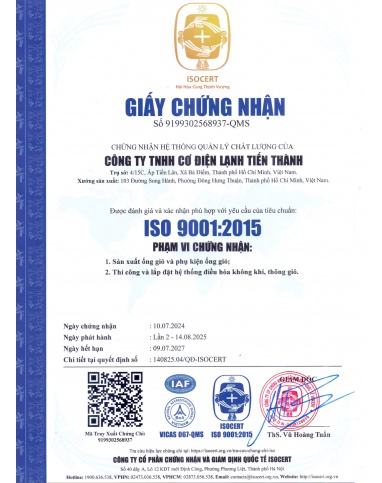 CÔNG TY TNHH CƠ ĐIỆN LẠNH TIẾN THÀNH