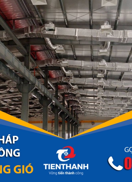 Những điều cần lưu ý khi thi công hệ thống thông gió nhà xưởng