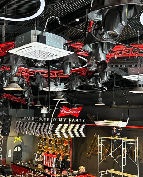 Thi công hệ thống điều hòa không khí và hút khói cho Club Avartar