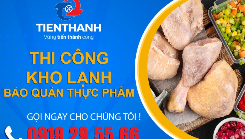 Lắp đặt kho lạnh bảo quản thực phẩm tại Long An