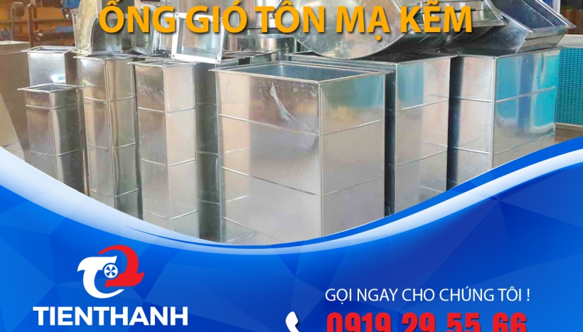 Chất lượng vật liệu và độ bền của ống gió tôn mạ kẽm